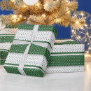 Recherche de point de polka blanc papier cadeau Vert