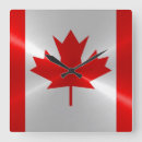 Suche nach flagge kanada wanduhren Rot