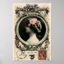 Recherche de impression florale vintage cartes postales Antique
