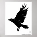 Suche nach der rabe poster Weiß