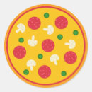 Recherche de de pizza autocollants Tarte