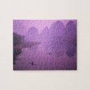 Recherche de pêcheurs sur puzzles Réflexion