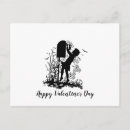 Recherche de silhouette fille cartes postales Vintage