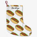 Recherche de saucisse chaussette de noël Hot dog