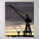 Recherche de grue posters Silhouette