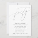 Recherche de chic 40ans anniversaire invitations Tendance