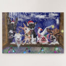 Recherche de santa claus puzzles Chat