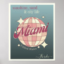 Suche nach vintages miami poster Wandkunst