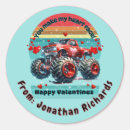 Recherche de monstre rouge autocollants Garçon