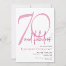 Suche nach lustige 70 geburtstag einladungen Minimale typografie einfach