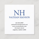 Suche nach sie monogram visitenkarten Modern