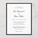 Recherche de de 11x14 mariage invitations Minimaliste