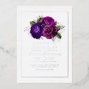 Recherche de argent pourpre invitations Aquarelle
