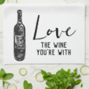 Recherche de vin cuisine linges Noir et blanc