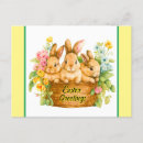 Recherche de salutations de pâques cartes postales Lapin