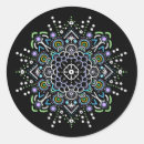 Recherche de mandala vert autocollants Violet