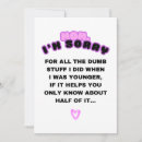 Suche nach lustige entschuldigungen karten Für sie