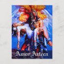 Recherche de guerrier aztèque cartes postales Mexique