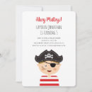 Recherche de bébé de pirate invitations Rouge