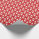 Recherche de fleur de la vie papier cadeau Rouge