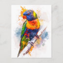 Suche nach blauer papagei postkarten Aquarell