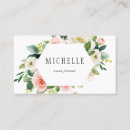 Recherche de fleurs blanches cartes visite Professionnel