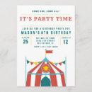 Recherche de partie cirque invitations Fête d'anniversaire de cirque