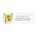 Recherche de sunflower return address étiquettes adresse retour Floral