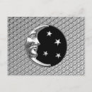 Recherche de visage lune cartes postales Lune et étoiles