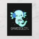 Recherche de gamers cartes postales Mignon