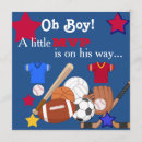 Recherche de hockey baby shower invitations Football