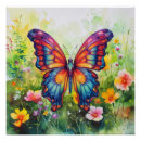 Recherche de papillon psychédélique posters Papillon arc en ciel