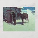 Recherche de noël cowboy cartes postales Hiver