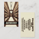 Recherche de archiviste cartes visite Bibliothécaire