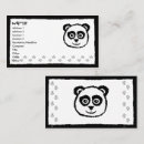 Suche nach niedlicher panda visitenkarten Pandas