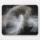 Recherche de plume blanche tapis souris Noir