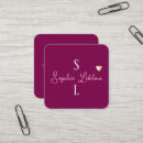 Suche nach wine visitenkarten Monogramm