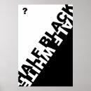 Recherche de moitié noir posters Moderne