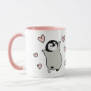 Recherche de amour de pingouin tasses Mignon