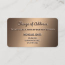 Suche nach neue adresse visitenkarten Adressenwechsel