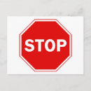 Suche nach verkehrszeichen postkarten Stoppen