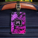 Recherche de feuille tropicale bagages étiquettes Motif