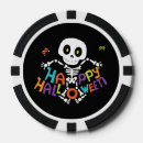 Recherche de squelette jetons poker Halloween