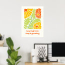 Recherche de jaune et orange posters Floral
