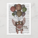 Recherche de cochons cartes postales Steampunk