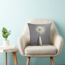 Recherche de fleurs blanches coussins Contemporain