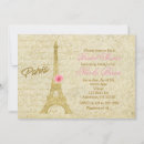 Recherche de tour eiffel élégant invitations Chic