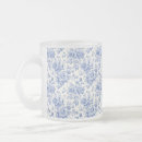 Recherche de de toile jouy tasses Bleu et blanc