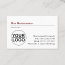 Recherche de fiscal cartes visite Simple