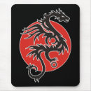 Recherche de dragon noir tapis souris Dragons